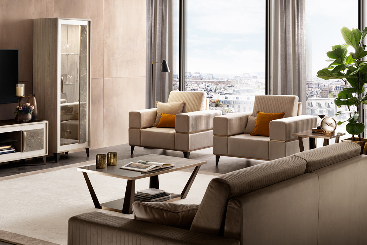 Ambra Italian Living Room Furniture - Gallery Image 1