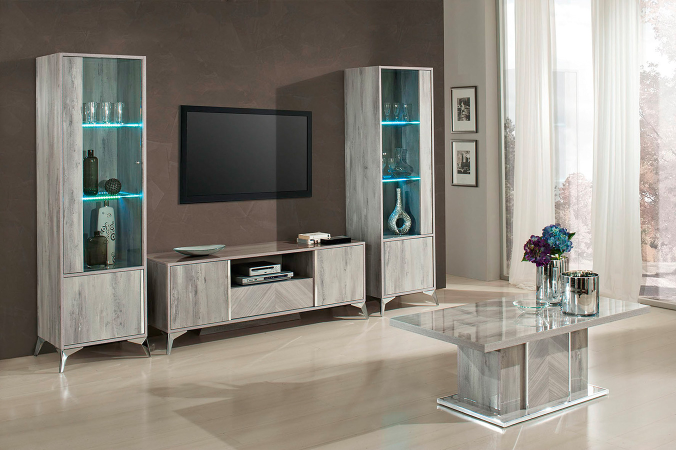 alexa grigio chiaro italian living room furniture image 3