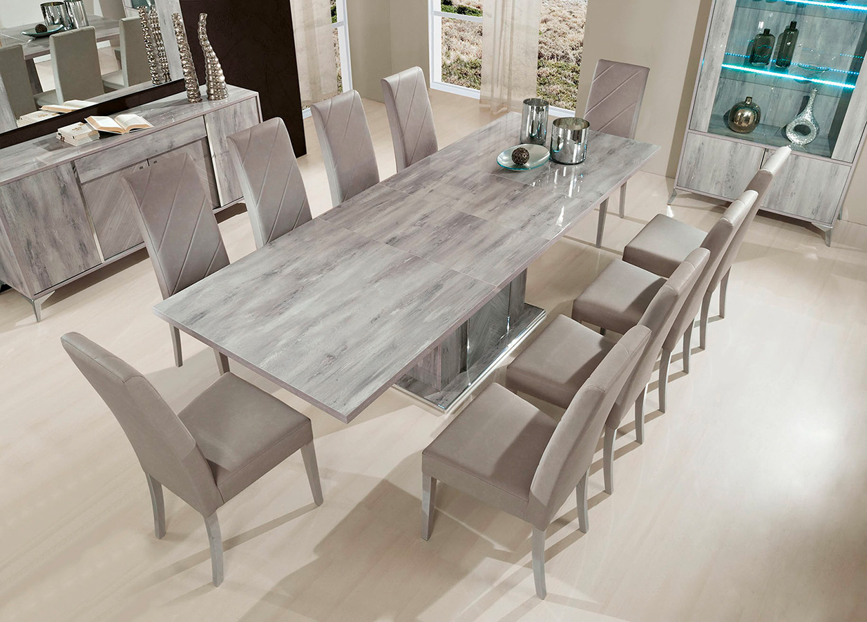 Alexa Light Grey Italian Dining Room Furniture Gallery Image 7