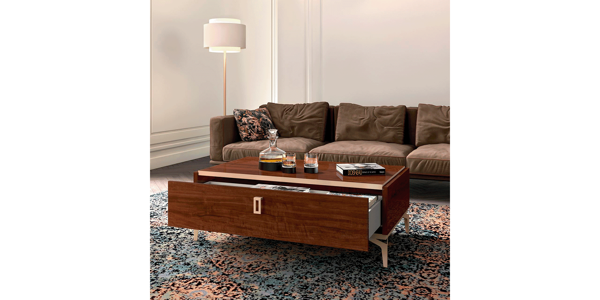 Eva buffet and mirror detail - Italian dining room furniture