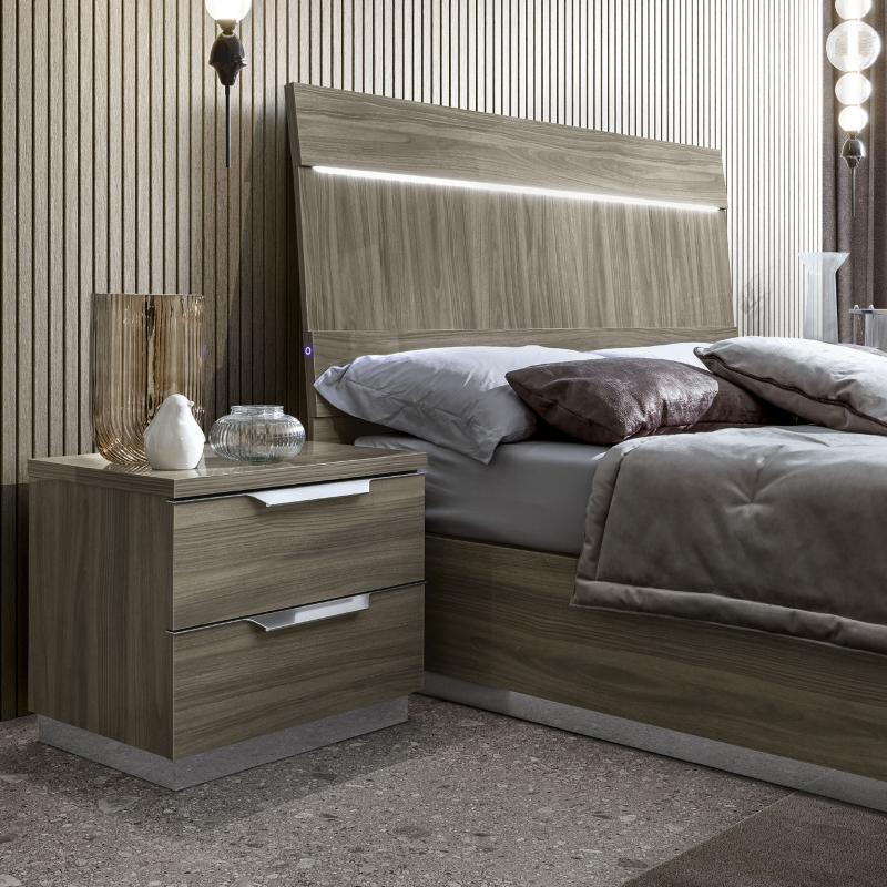 Kroma Bedside Table Led Headboard Room View