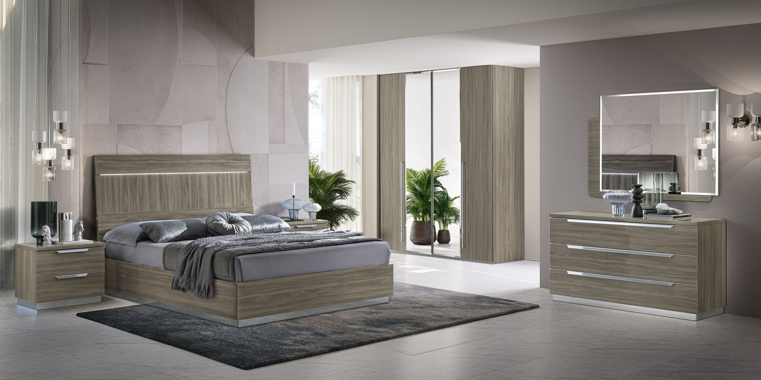 Kroma Italian Bedroom Complete Set Wide View