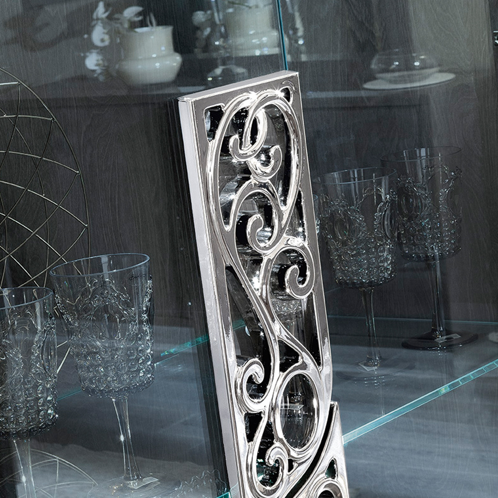 Platinum Display Cabinet LED Glass Shelves Room View