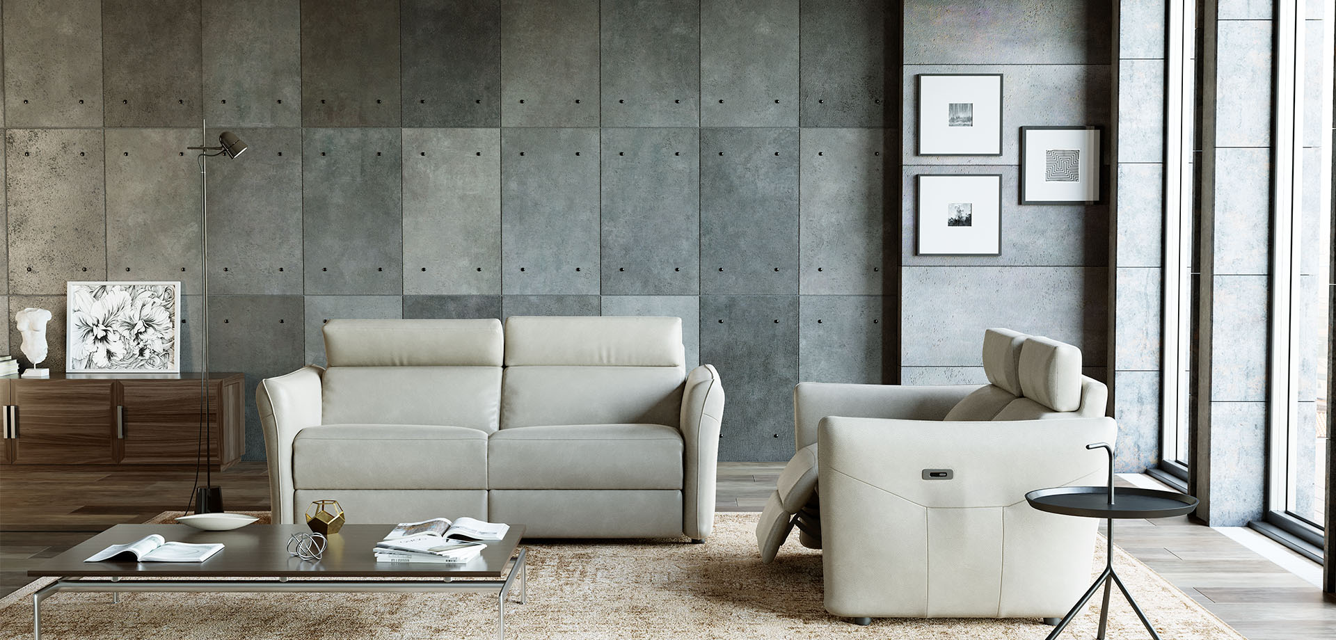 Nestor Italian Sofa - Gallery Image 2