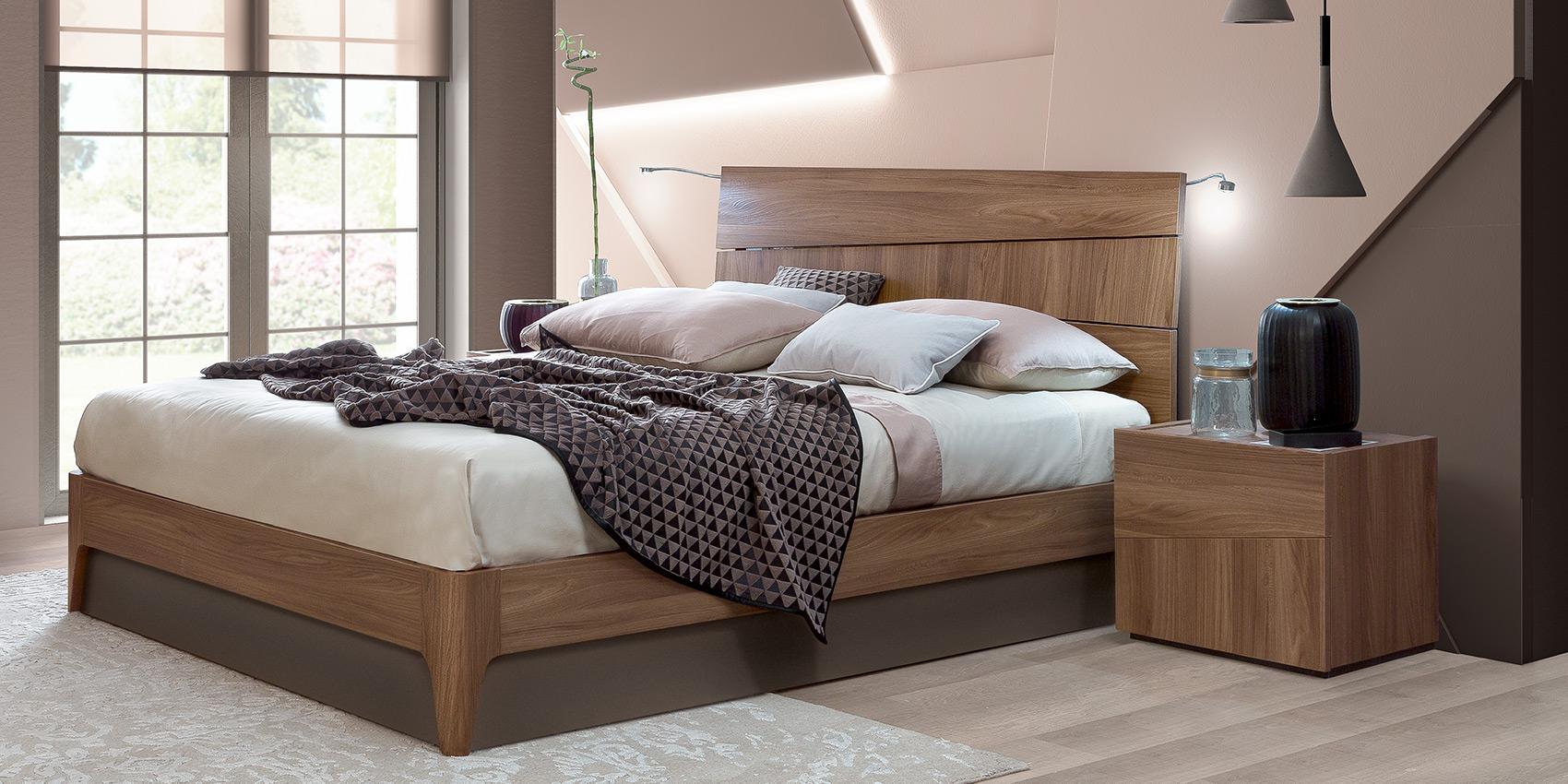 Storm Italian Bedroom Bed Bedside Table Wardrobe Room Wide