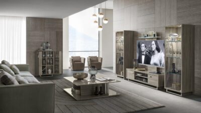 Volare Nickel Italian Living Dining Room Furniture Featured Image