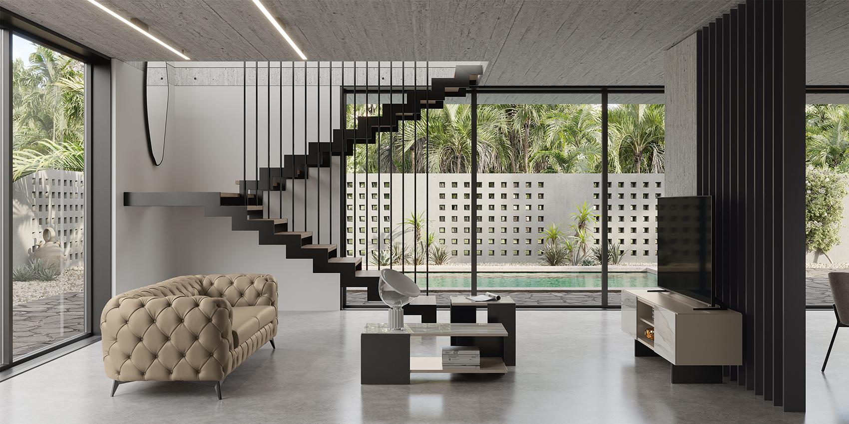 Zenith Italian room by Modum - daytime living space showing seating, light and open circulation