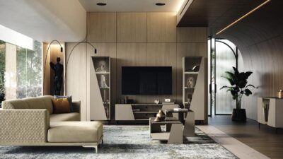 Fidia Living Room Wall Unit Tv Display Cabinets Toffee Canete