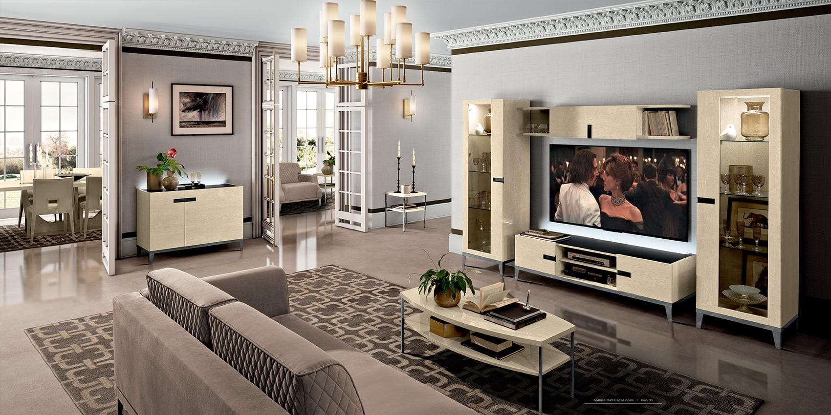 Alexa Grigio Chiaro living room piece by Status Italia - soft neutral upholstery and a gentle tonal finish