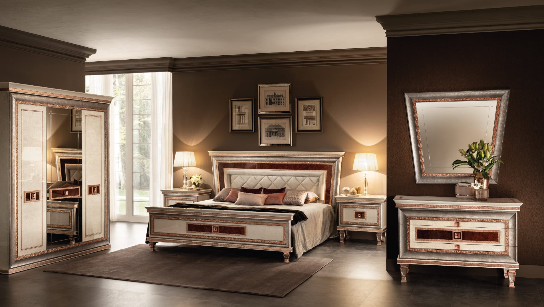 Dolce Vita Italian bedroom bedroom set, crafted by Arredoclassic.