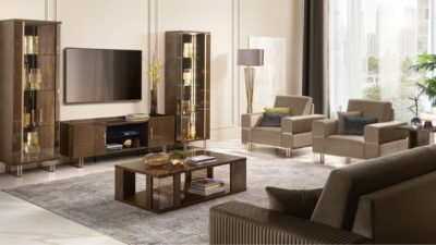 Fiamma living set in Italian Arredoclassic style, crafted by Arredoclassic.