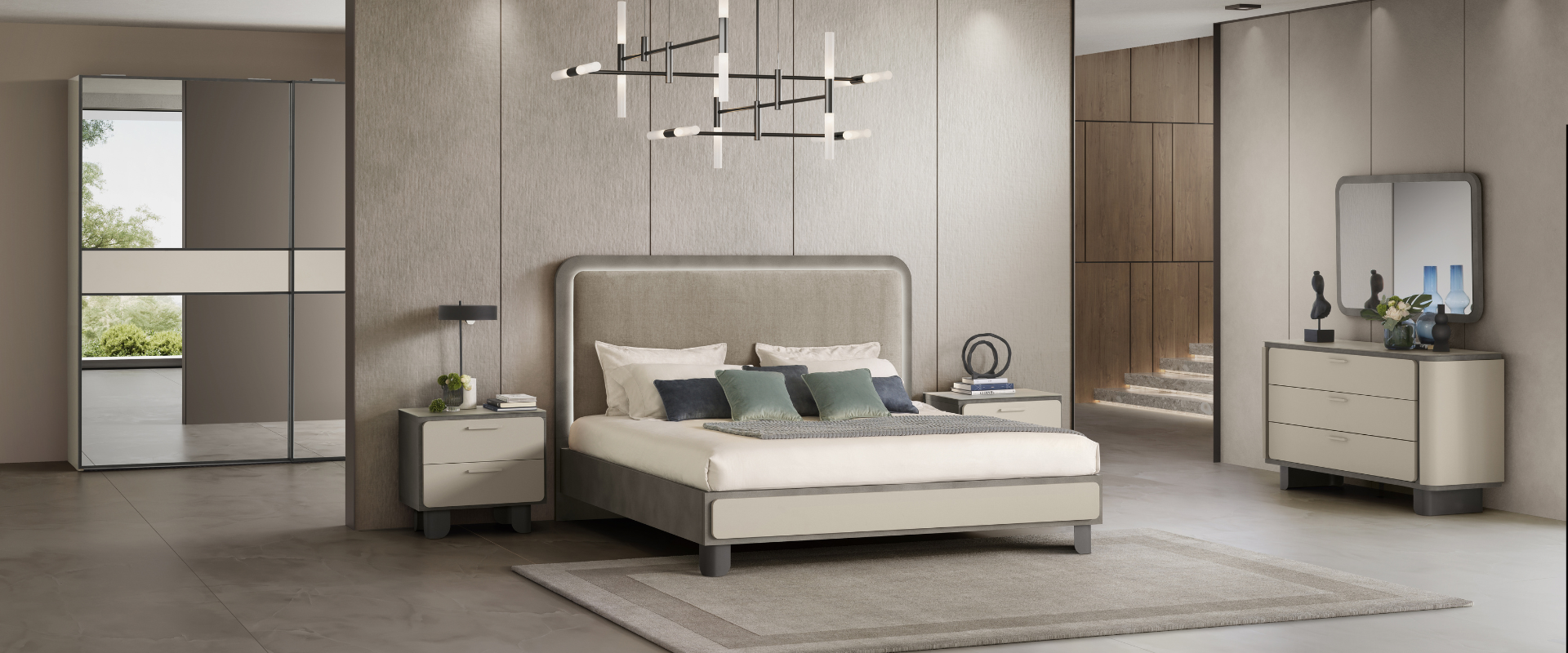 Perla bedroom 1 in Italian Arredoclassic style, crafted by Arredoclassic.