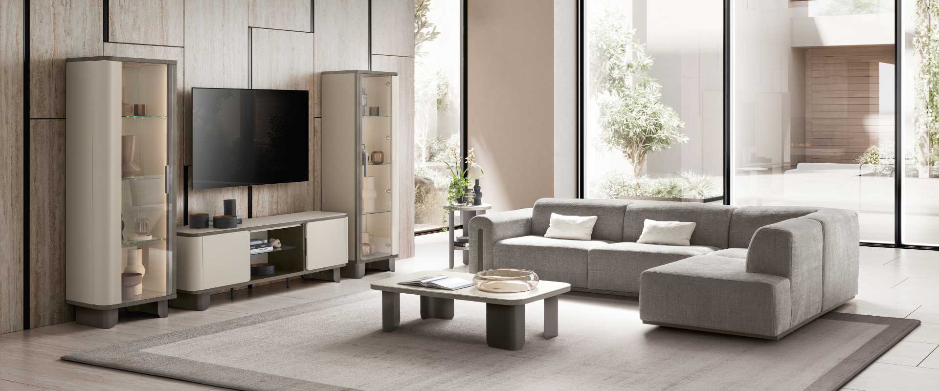 Perla living 3 in Italian Arredoclassic style, crafted by Arredoclassic.