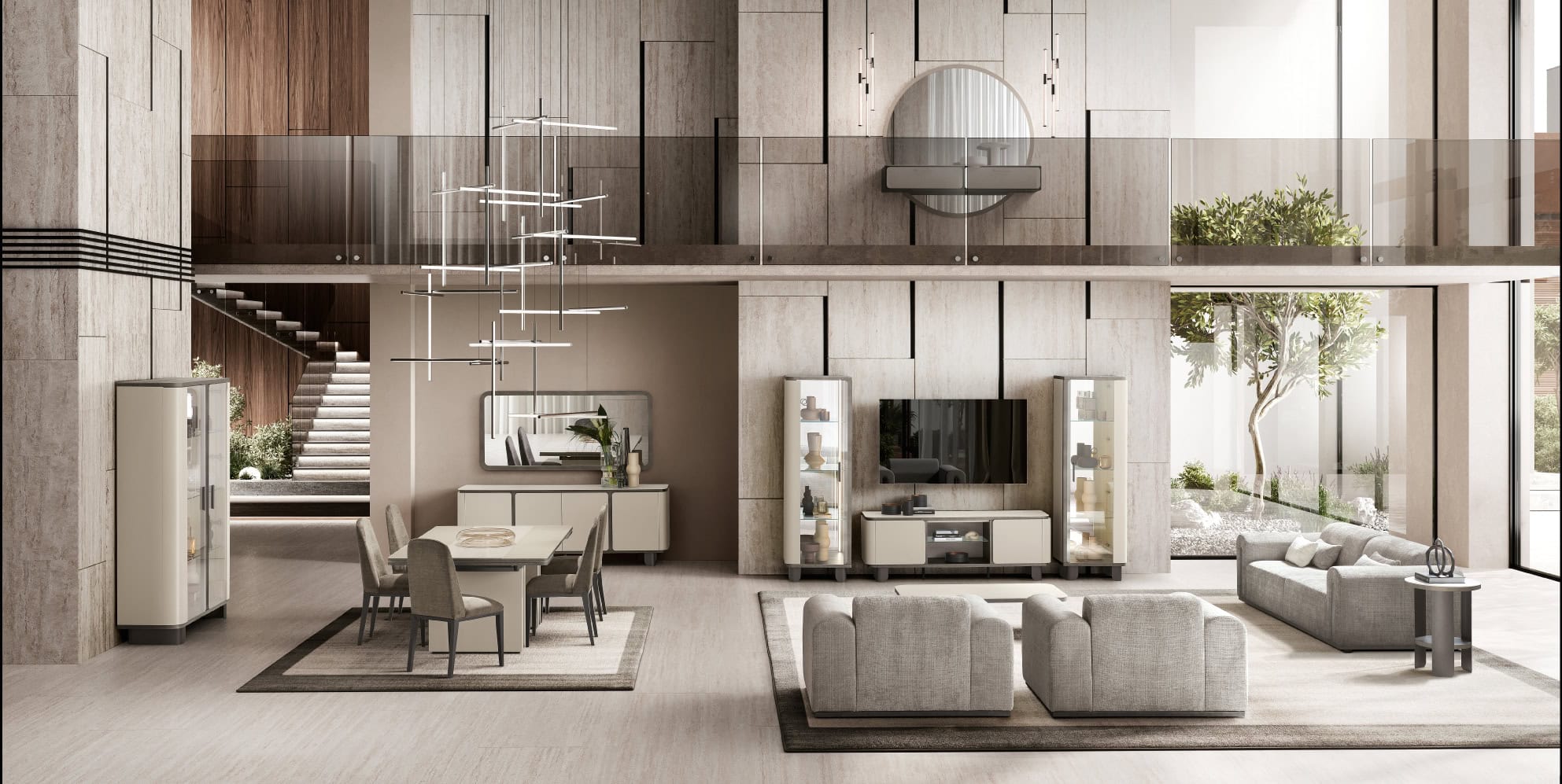 Perla living 4 in Italian Arredoclassic style, crafted by Arredoclassic.